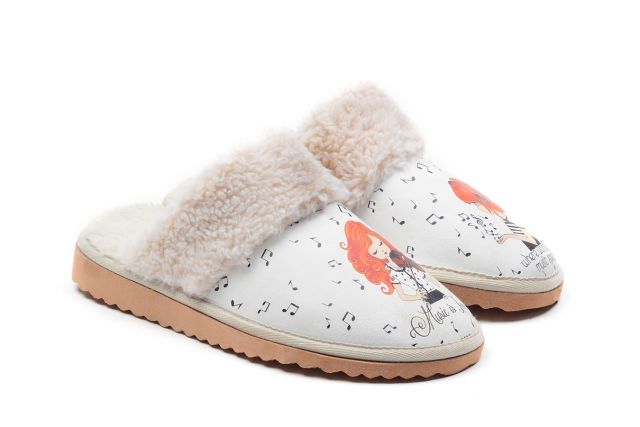 Women's shoes Calceo shearling slippers CNTR124