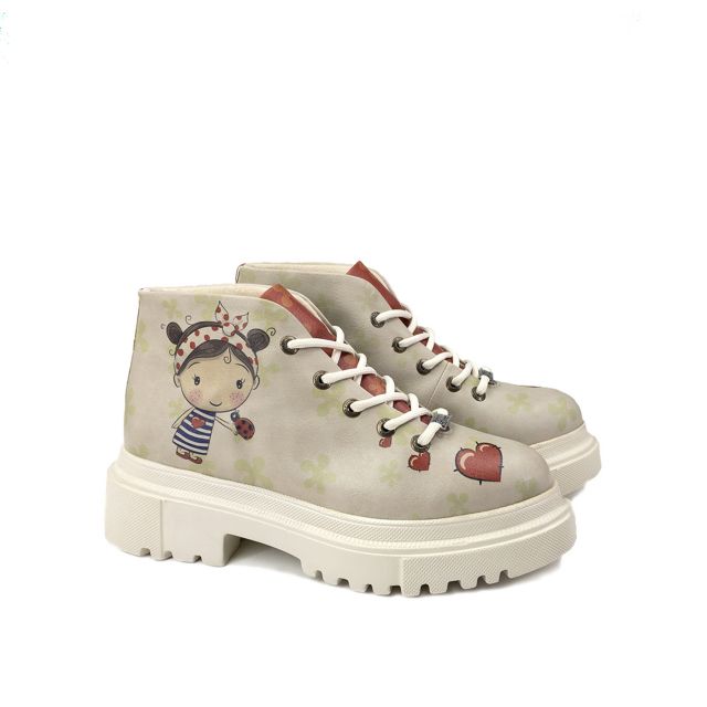 Chaussures femme Goby bottines á lacets POT501